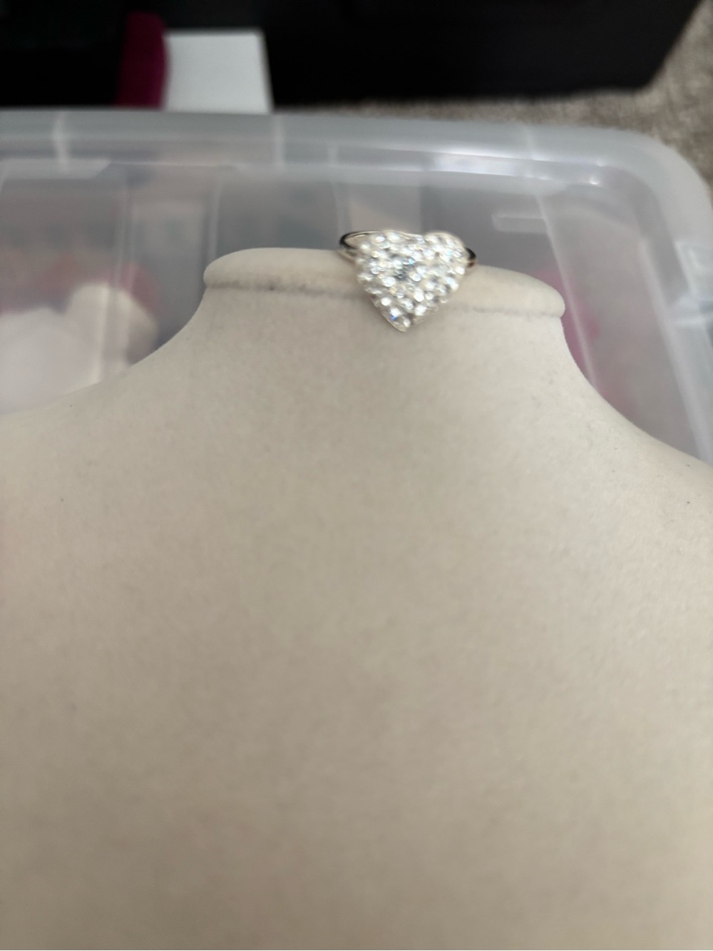 925 silver heart ring